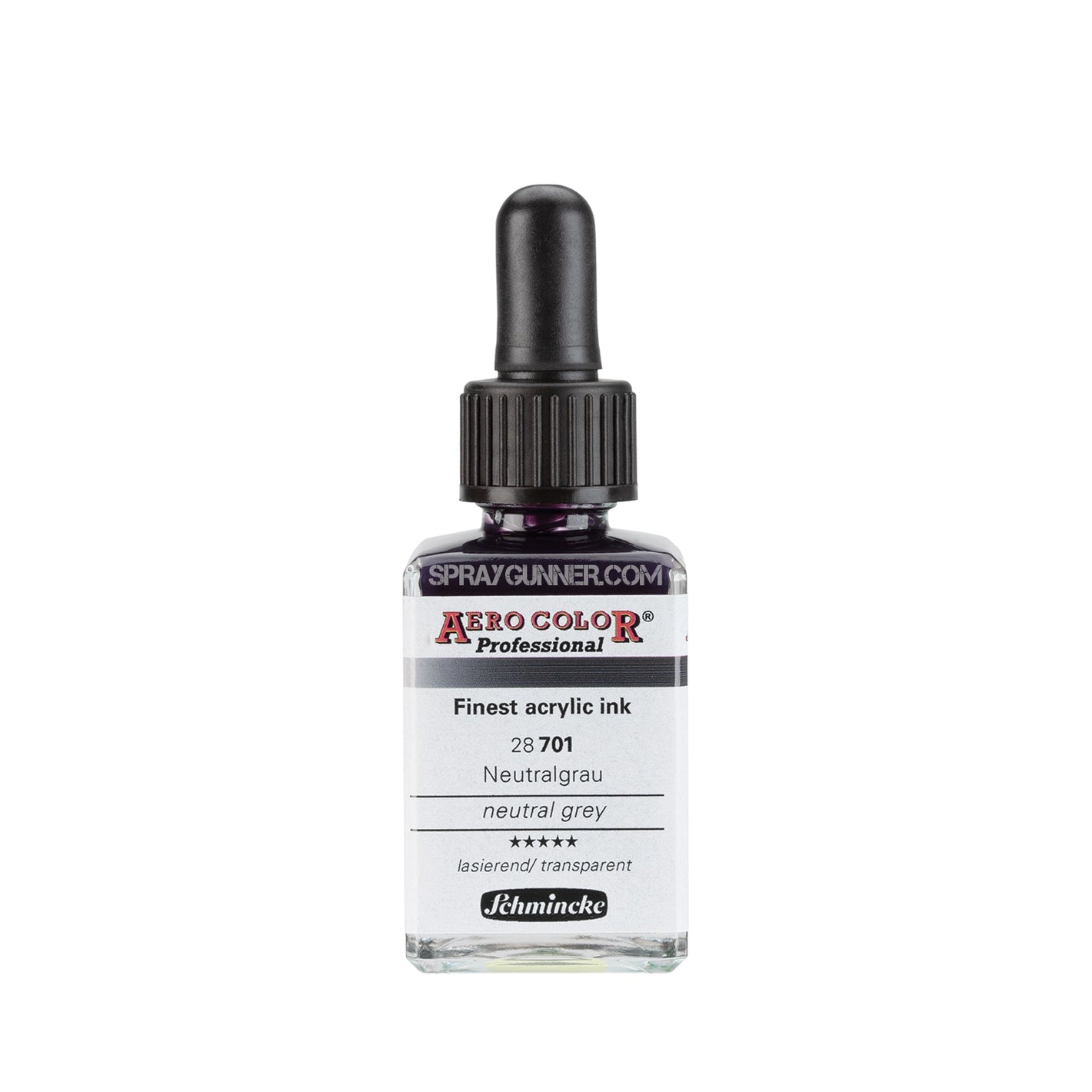 Schmincke AERO COLOR Professional Acrylic Ink: Neutral Grey 28 ml