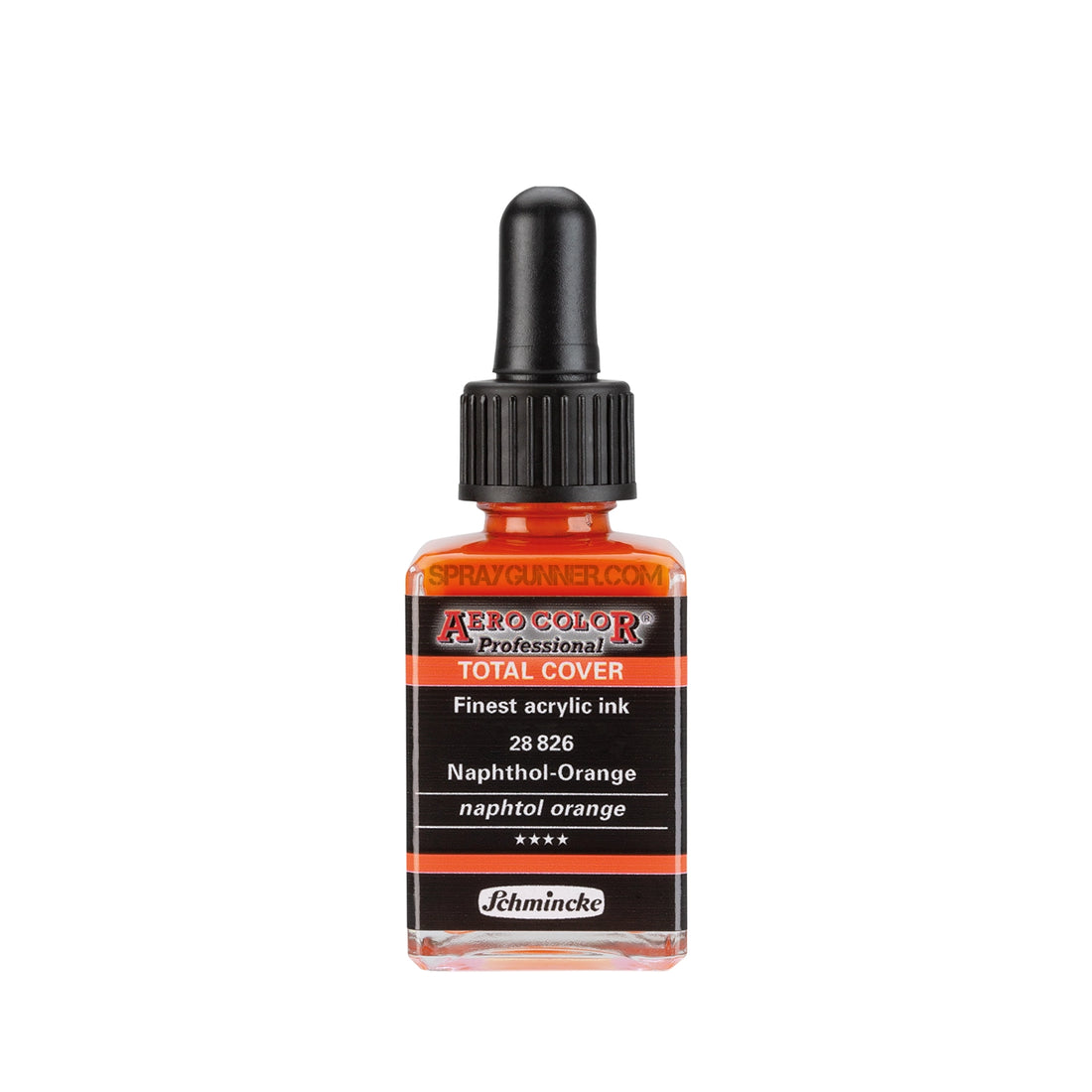 Schmincke AERO COLOR Professional Acrylic Ink Total Cover: Naphtol Orange 28 ml - SprayGunner