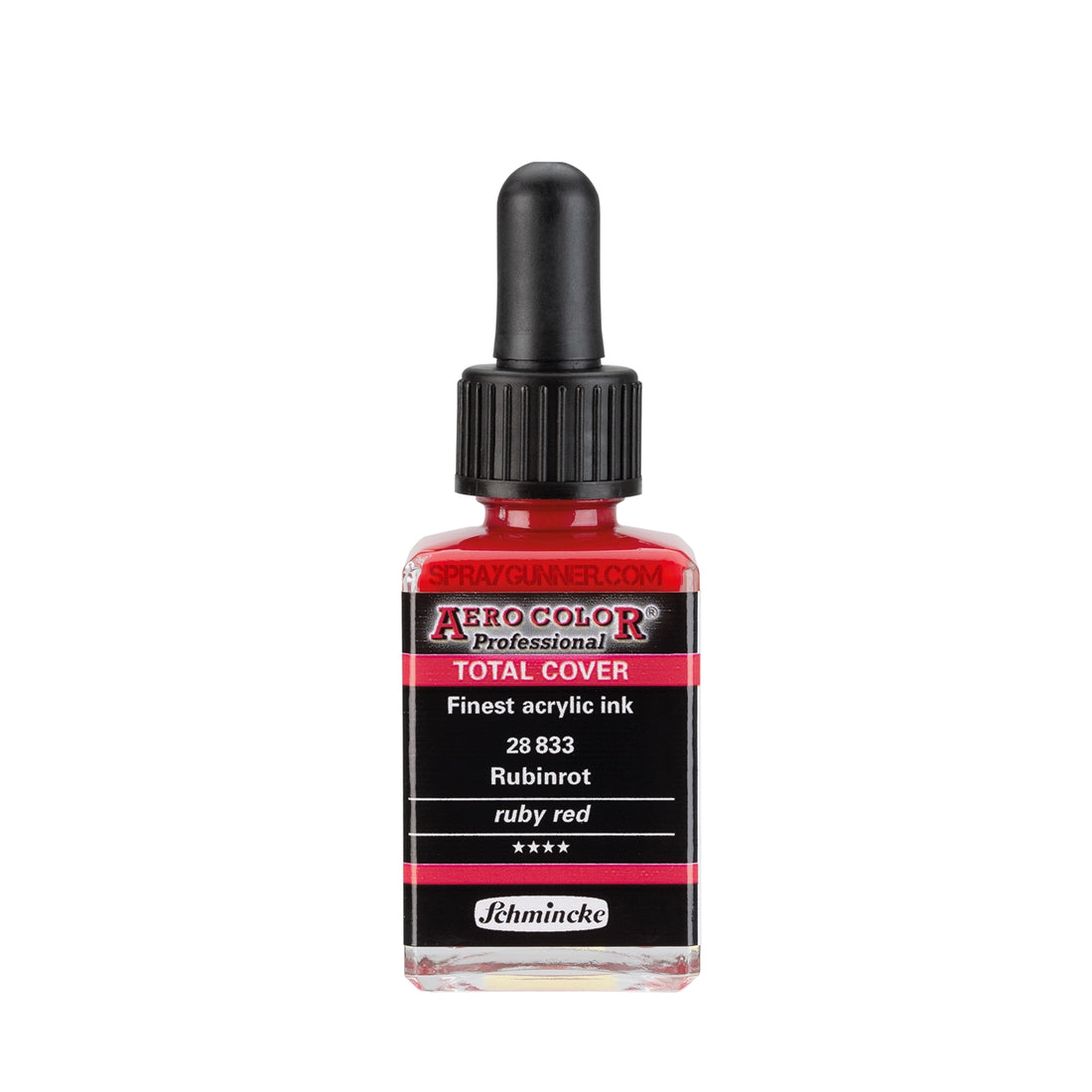 Schmincke AERO COLOR Professional Acrylic Ink Total Cover: Ruby Red 28 ml - SprayGunner
