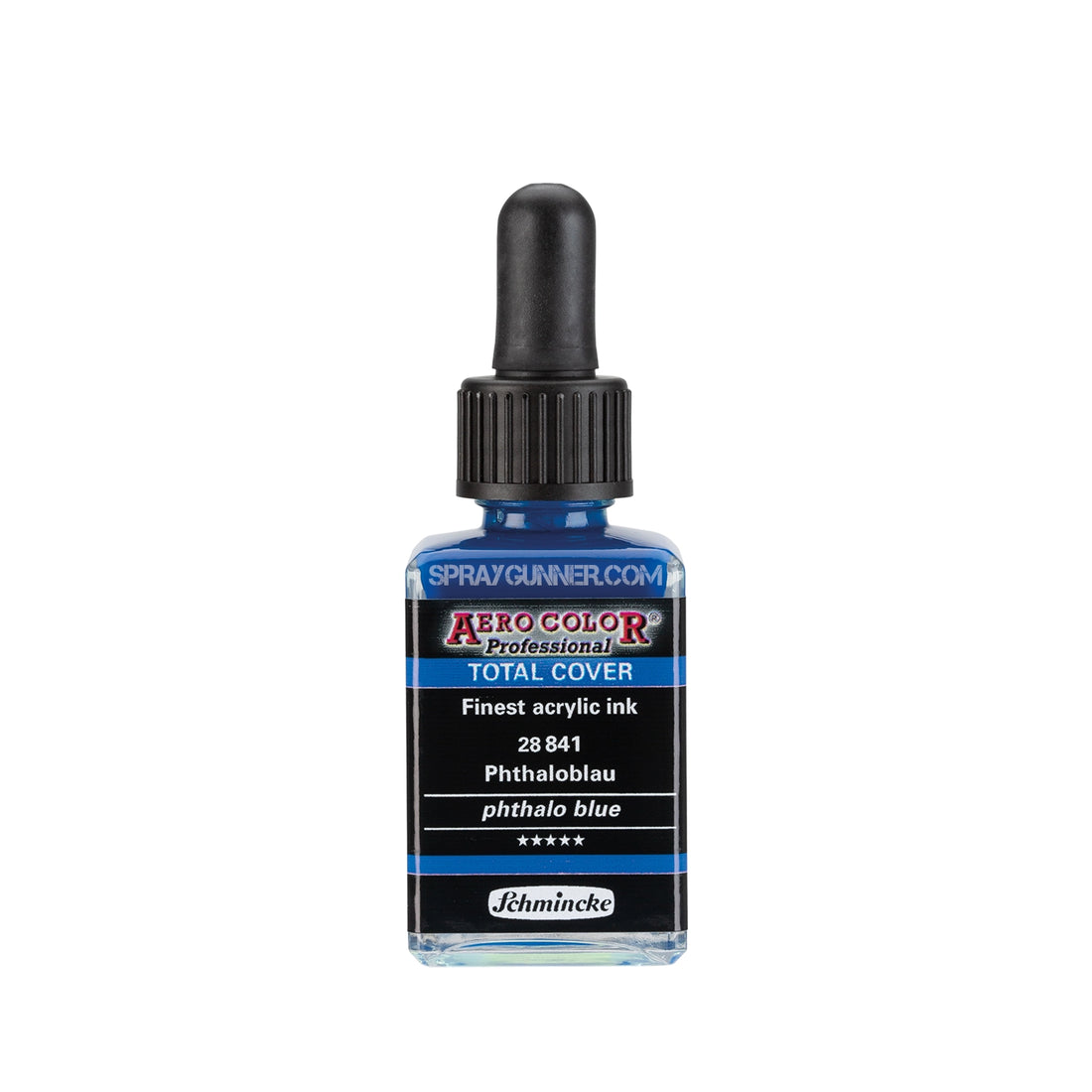 Schmincke AERO COLOR Professional Acrylic Ink Total Cover: Phthalo Blue 28 ml - SprayGunner