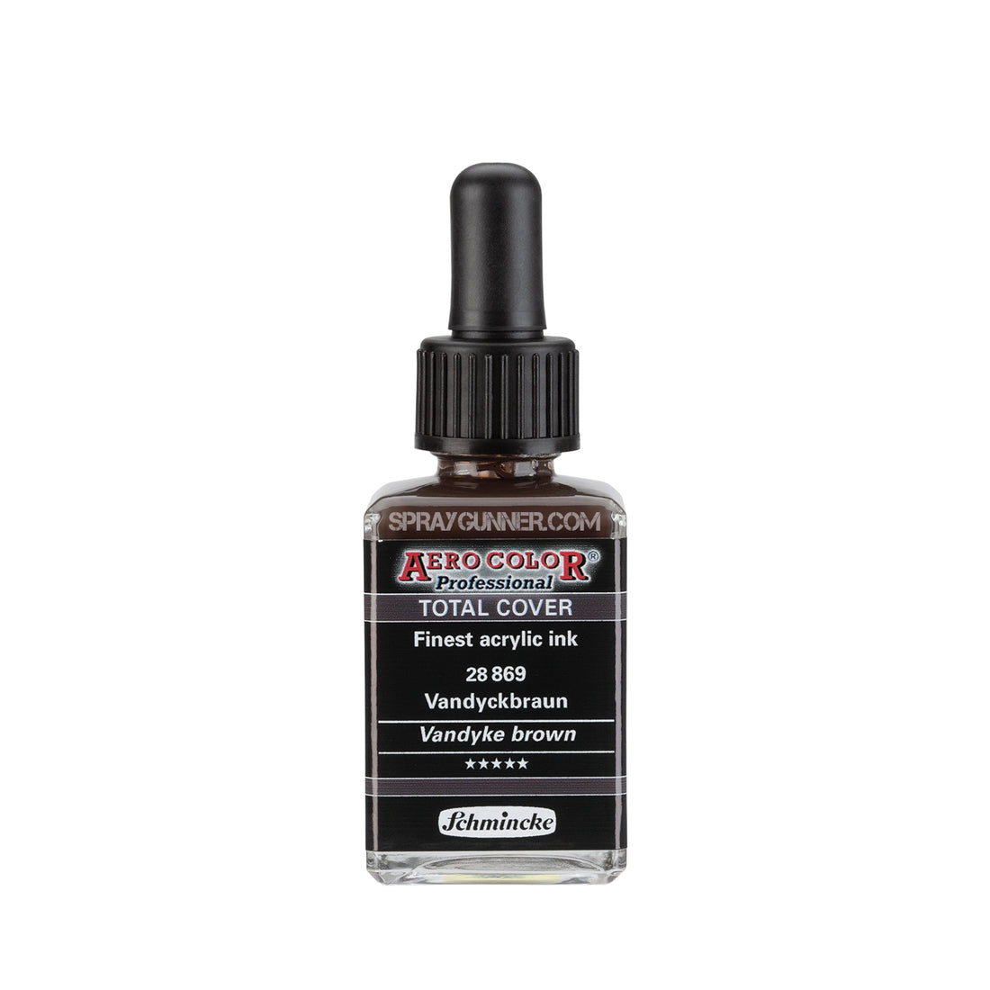 Schmincke AERO COLOR Professional Acrylic Ink Total Cover: Vandyke Brown 28 ml - SprayGunner