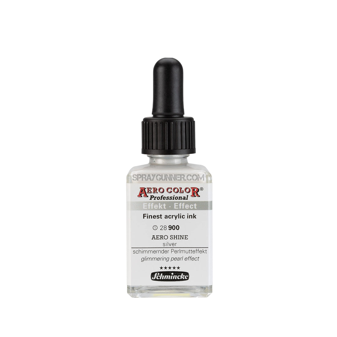 Schmincke AERO COLOR Professional Acrylic Ink Aero Shine: Silver 28 ml - SprayGunner