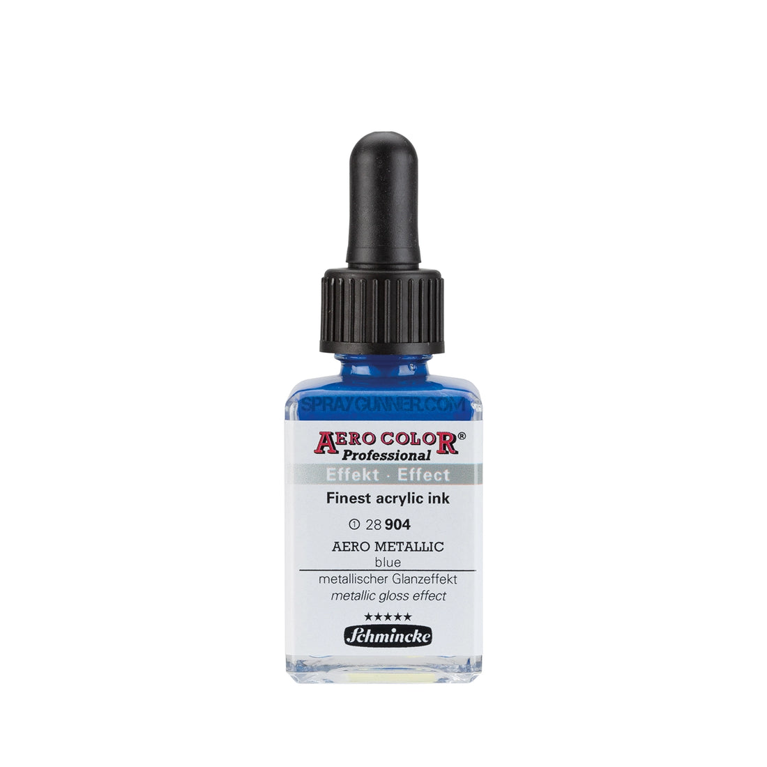 Schmincke AERO COLOR Professional Acrylic Ink Aero Metallic: Blue 28 ml - SprayGunner
