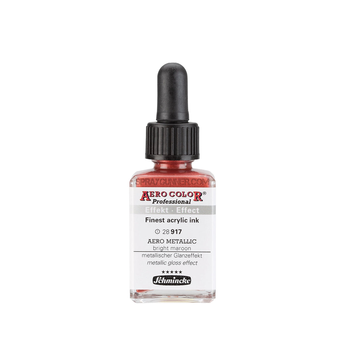 Schmincke AERO COLOR Professional Acrylic Ink Aero Metallic: Bright Maroon 28 ml - SprayGunner