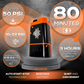 Portable Compressor for airbrush with powerful 8000 mAh battery