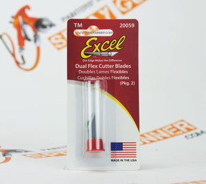 2pc Excel 20059 Dual Flex Cutter Replacement Blades - SprayGunner