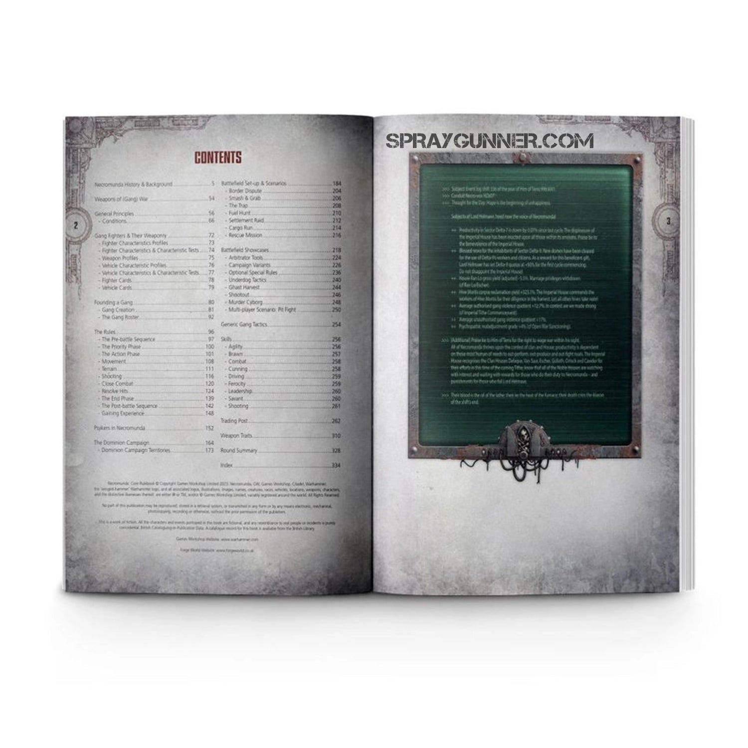 Warhammer 40k NECROMUNDA: RULEBOOK (ENGLISH) - SprayGunner