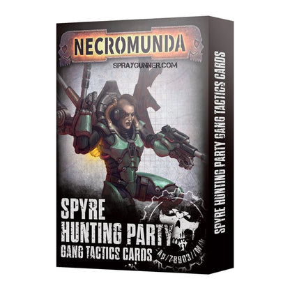 Warhammer 40k NECROMUNDA: Spyre Hunting Party Gang Tactics Cards - SprayGunner