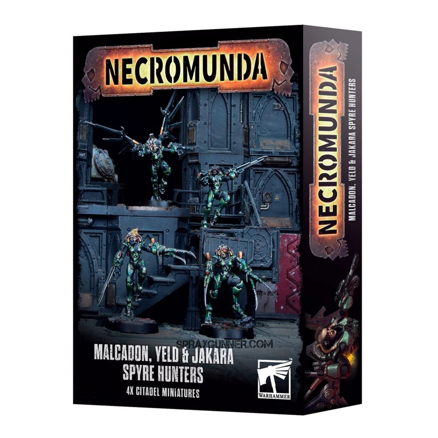 Warhammer 40k NECROMUNDA: Malcadon, Yeld, and Jakara Spyre Hunters - SprayGunner