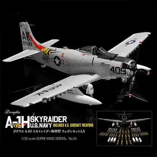 ZOUKEI-MURA 1/32 A-1H U.S. NAVY Includes U.S. Aircraft Weapons Model Kit VOLKS USA INC.