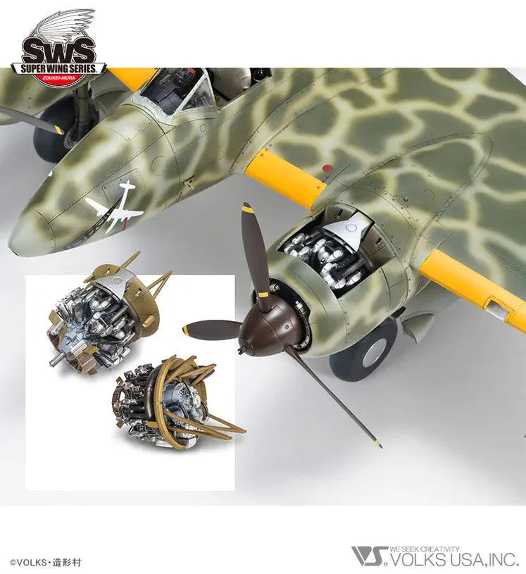 ZOUKEI-MURA 1/32 Kawasaki Ki-45 Kai Tei Type 2Two-Seat Fighter "Toryu" Model Kit - SprayGunner