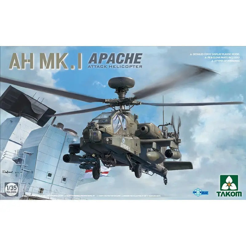 1/35 AH Mk.1 Apache Kampfhubschrauber Modellbausatz