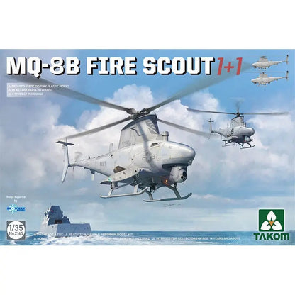 Kit de modelo 1/35 MQ-8B Fire scout 1+1