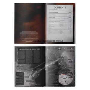 With new missions, backstory, and rules for story-driven combat in the Nachmund sector, Warhammer 40K Crusade: Nachmund Gauntlet is a campaign book.