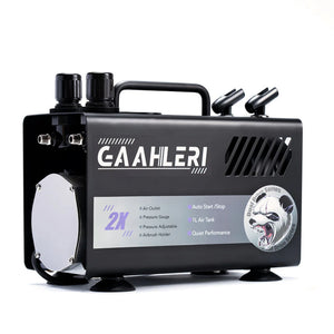 GAAHLERI Dual Drive Series Airbrush Air Compressor GT-918