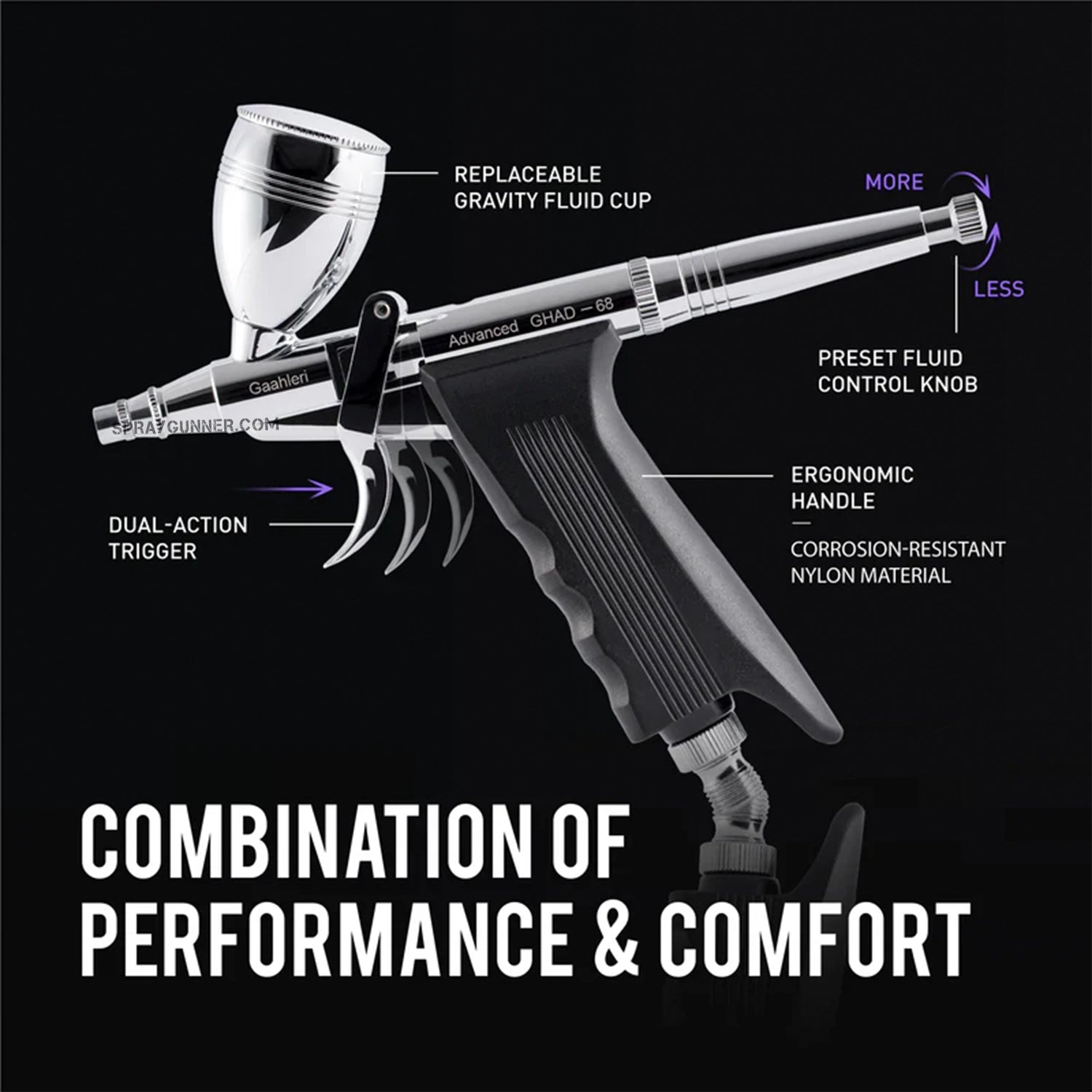 GAAHLERI Advanced Series GHAD-68 Airbrush - SprayGunner