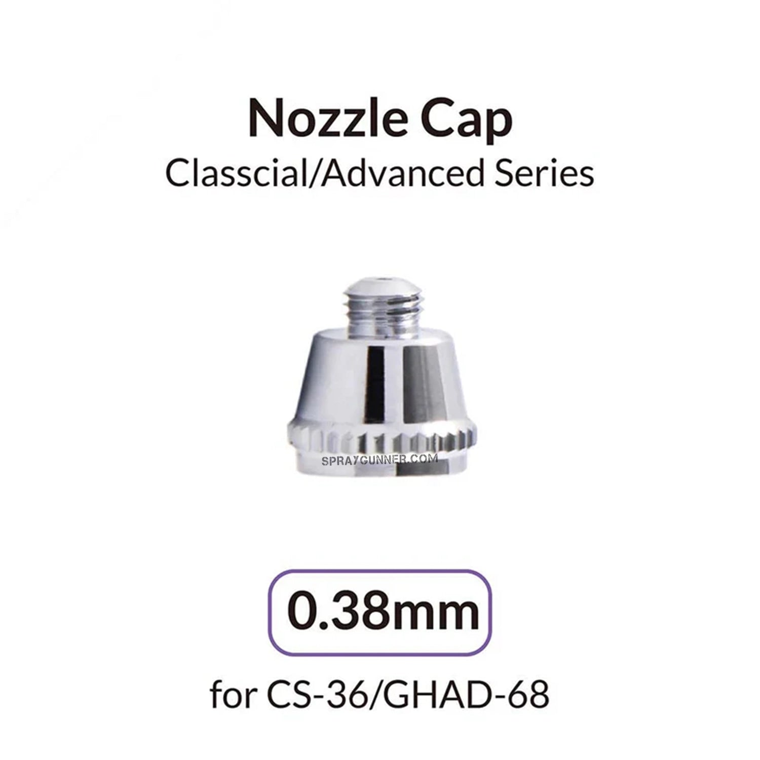 GAAHLERI Airbrush 0.38mm Nozzle Cap for Advanced Series - SprayGunner