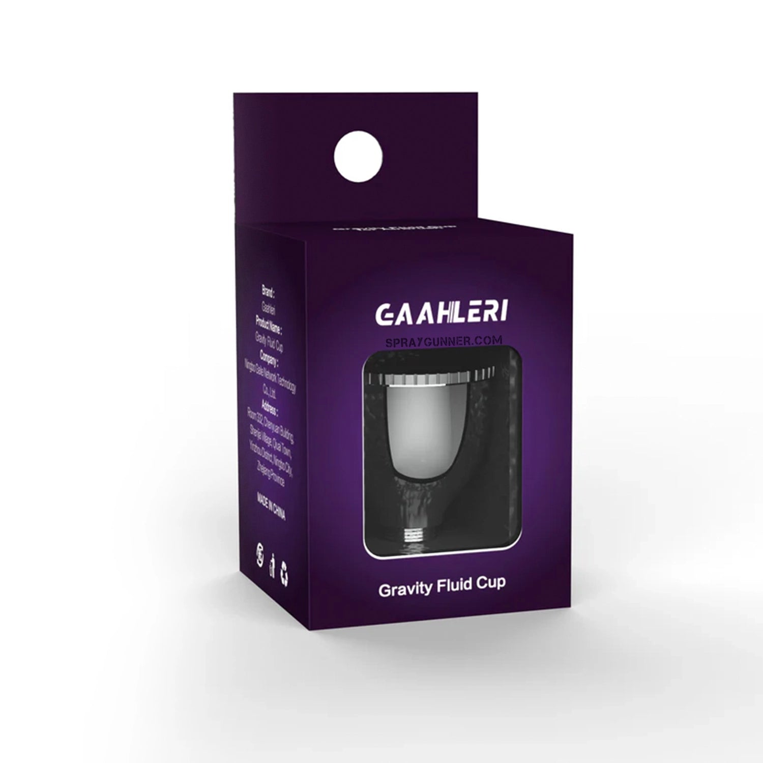 GAAHLERI Airbrush Smooth Level Gravity Fluid Cup 1/4 OZ - SprayGunner