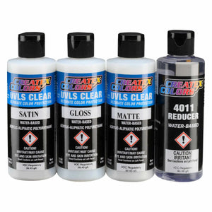 4055 Createx UVLS Clears Sampler Set - SprayGunner