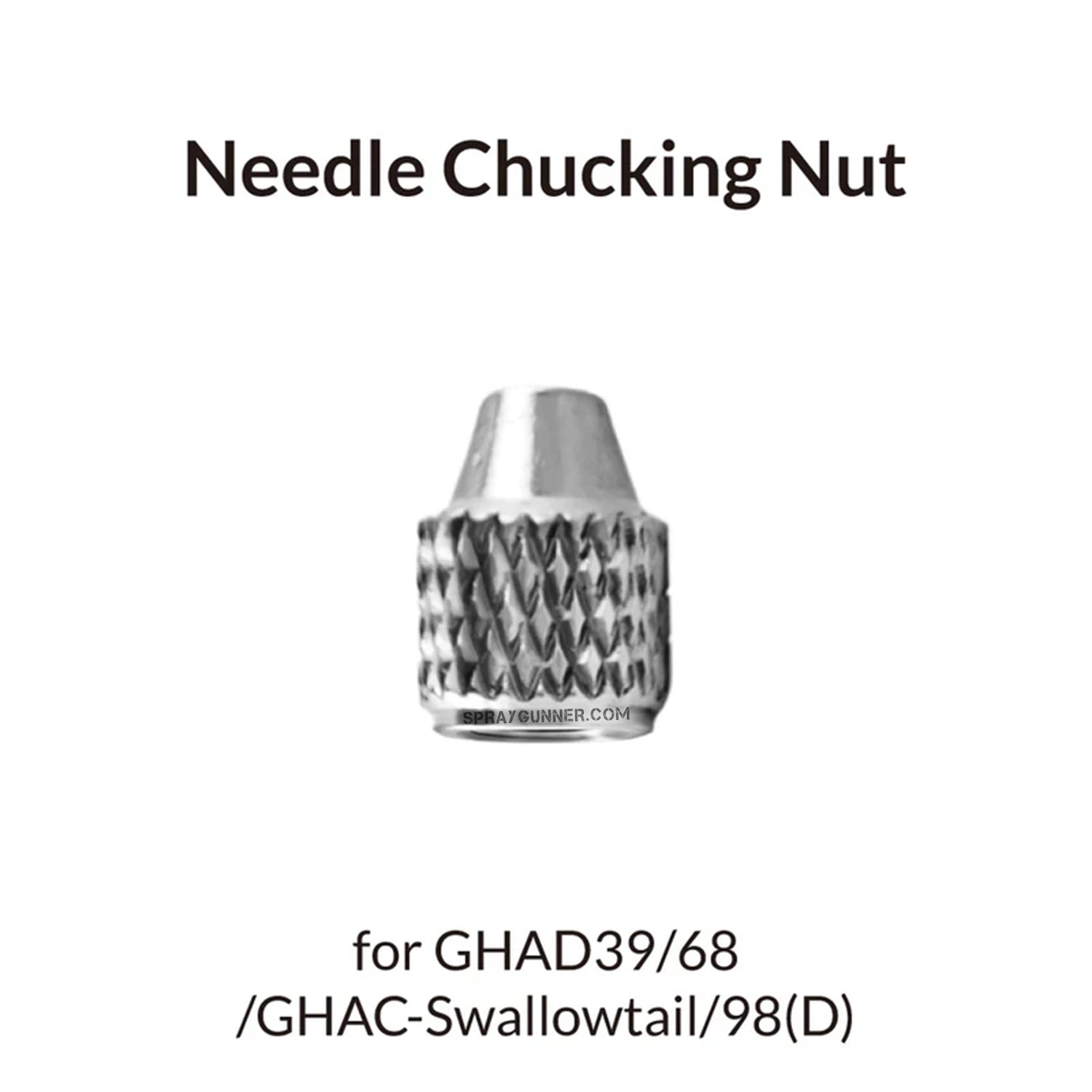 GAAHLERI Airbrush Needle Chucking Nut for GHAD39/68/Swallowtail/98D - SprayGunner