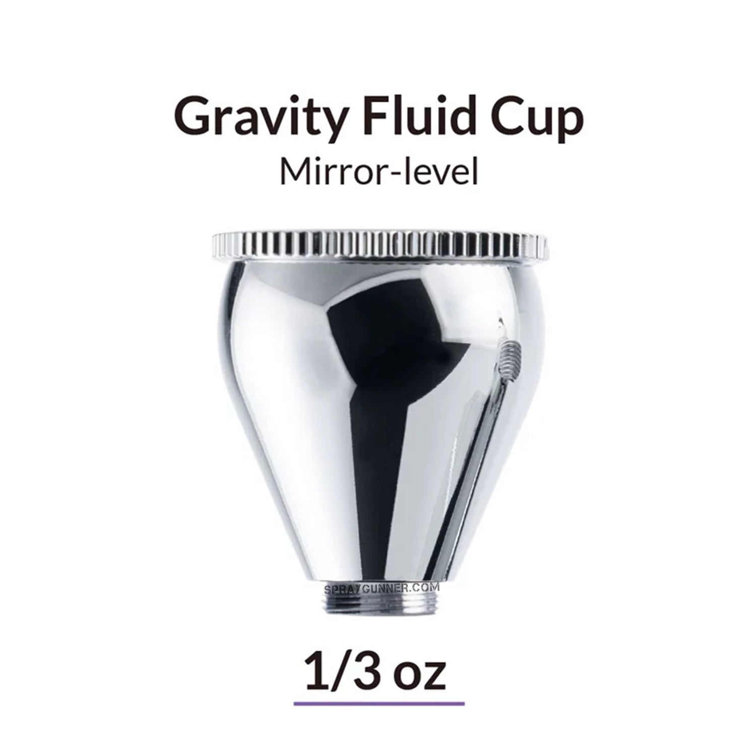 GAAHLERI Airbrush Ultra Mirror Level Cup 1/3 OZ - SprayGunner