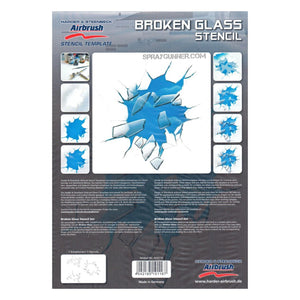Harder and Steenbeck Airbrushing stencil "broken glass" - SprayGunner