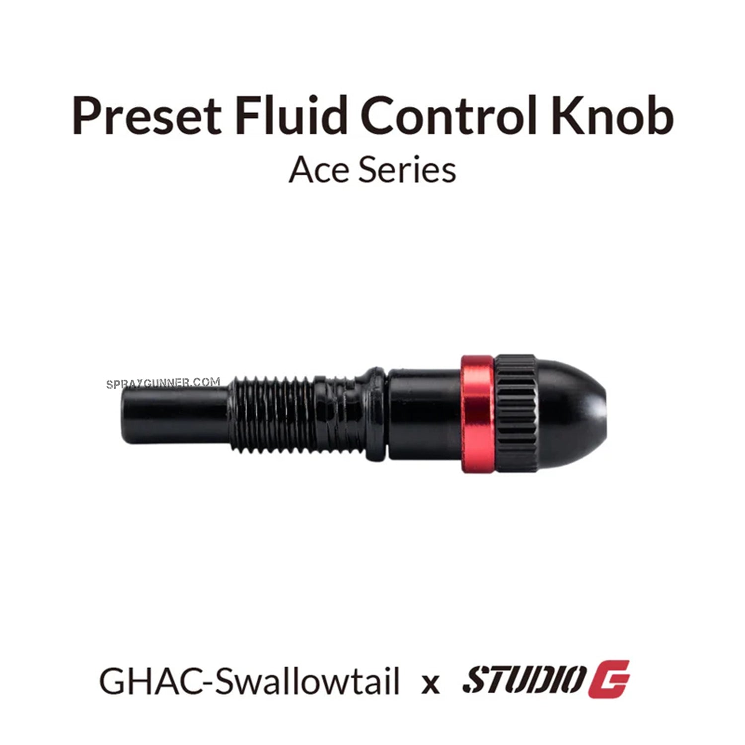 GAAHLERI Airbrush Preset Fluid Control Knob for Swallowtail-StudioG - SprayGunner
