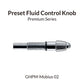 GAAHLERI Airbrush Preset Fluid Control Knob for Mobius 0.2 - SprayGunner