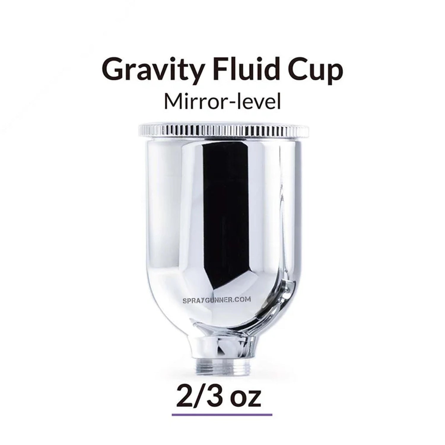 GAAHLERI Airbrush Mirror Level Gravity Cup 2/3 OZ - SprayGunner