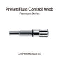 GAAHLERI Airbrush Preset Fluid Control Knob for Mobius 0.3 - SprayGunner
