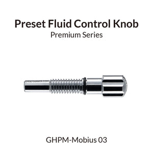 GAAHLERI Airbrush Preset Fluid Control Knob for Mobius 0.3