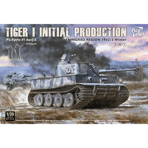 Border Models 1/35 Tiger I Initial Production s.Pz.Abt.502 Leningrad Region 1942/43 Winter Model Kit - SprayGunner