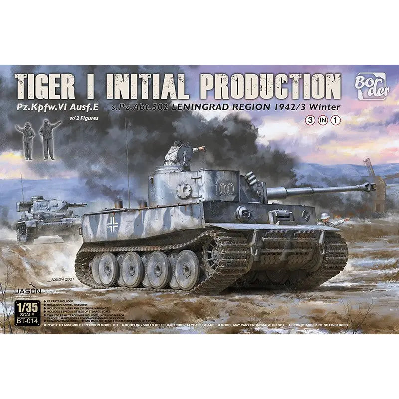 Border Models 1/35 Tiger I Initial Production s.Pz.Abt.502 Leningrad Region 1942/43 Winter Model Kit - SprayGunner