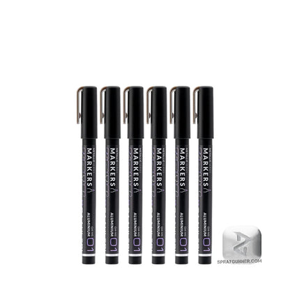GAAHLERI Metallic Series Markers X6 Aluminium