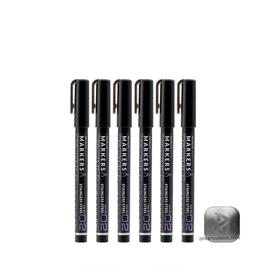 GAAHLERI Metallic Series Markers X6 Stainless Steel - SprayGunner
