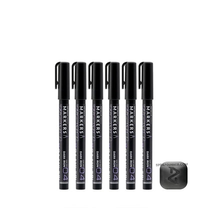 GAAHLERI Metallic Series Markers X6 Dark Iron