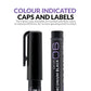 GAAHLERI Metallic Series Markers X6 Zirconium Black