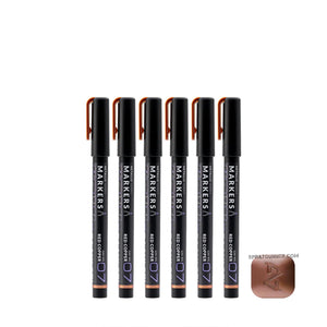 GAAHLERI Metallic Series Markers X6 Red Copper