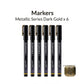 GAAHLERI Metallic Series Markers X6 Dark Gold
