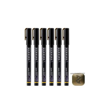 GAAHLERI Metallic Series Markers X6 Dark Gold