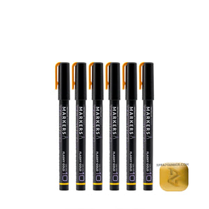 GAAHLERI Metallic Series Markers X6 Flashy Gold