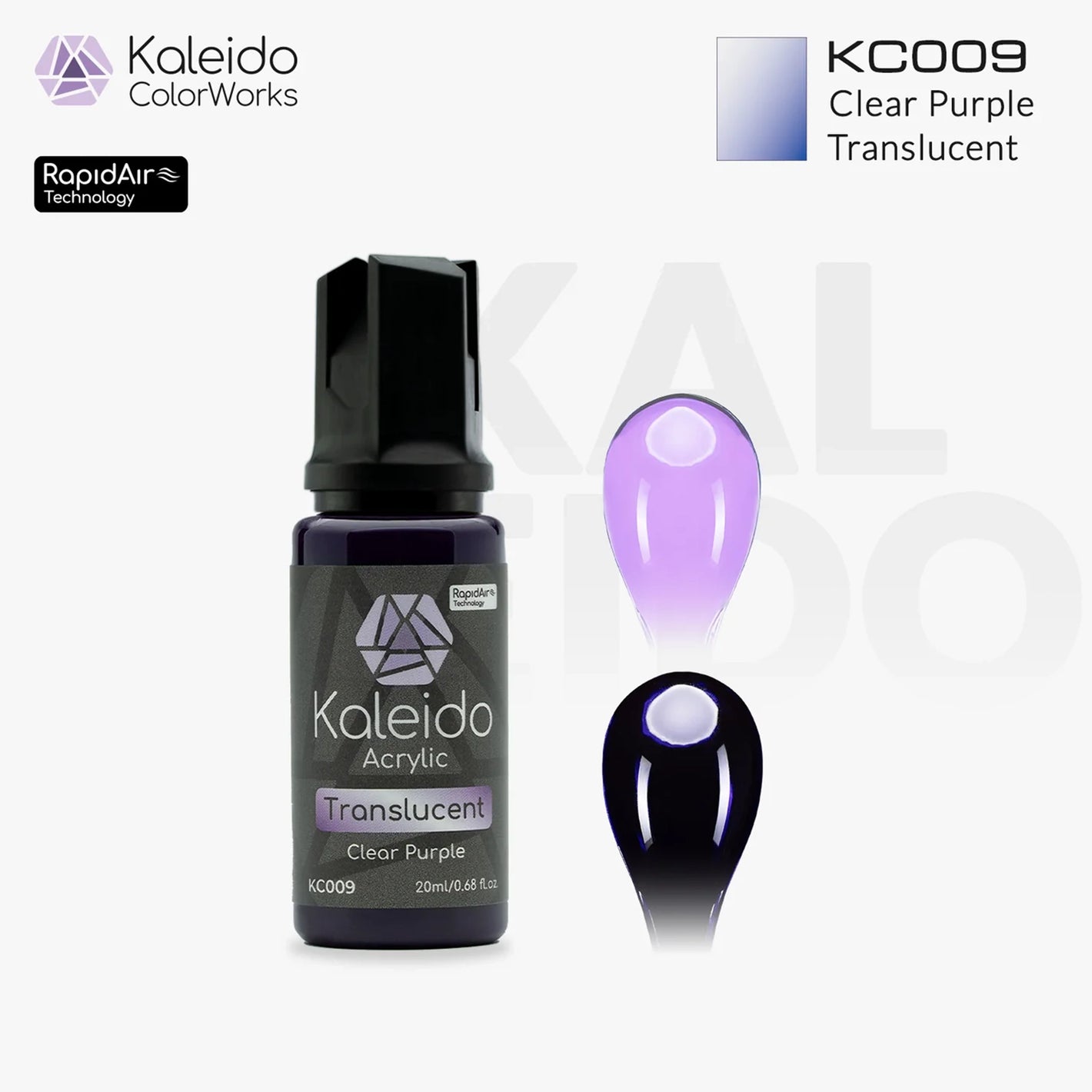 GAAHLERI Kaleido ColorWorks Water-Based Paint KC009 Translucent Purple 20ml