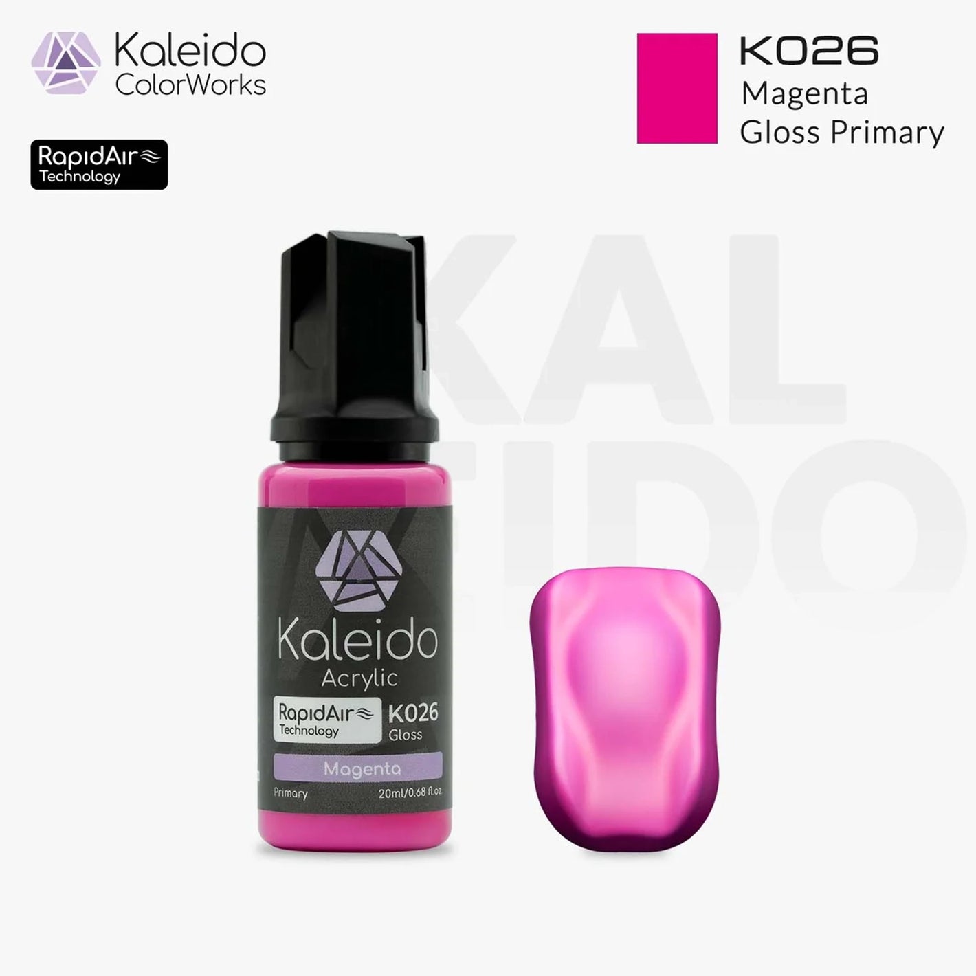 GAAHLERI Kaleido ColorWorks Water-Based Paint K026 Magenta 20ml