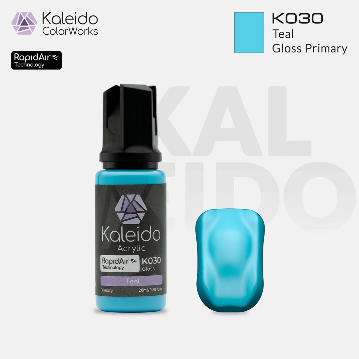 GAAHLERI Kaleido ColorWorks Water-Based Paint K030 Teal 20ml
