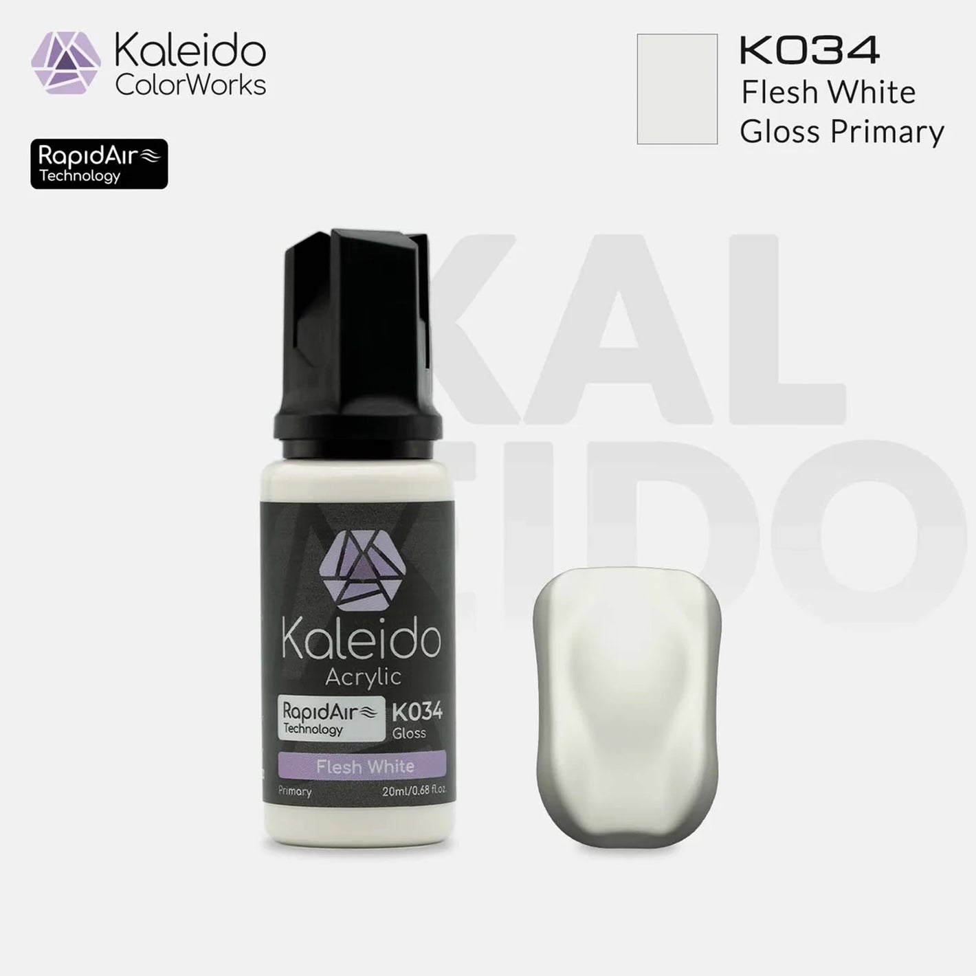 GAAHLERI Kaleido ColorWorks Water-Based Paint K034 Flesh White 20ml