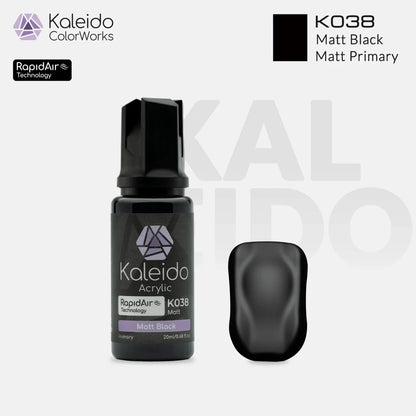 GAAHLERI Kaleido ColorWorks Water-Based Paint K038 Matt Black 20ml