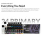 GAAHLERI Kaleido 24 Primary Colors Paint Set B