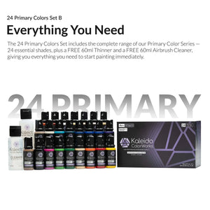 GAAHLERI Kaleido 24 Primary Colors Paint Set B