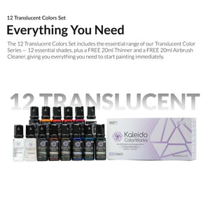 GAAHLERI Kaleido 12 Translucent Colors Paint Set