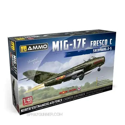 AMMO by MIG 1/48 MiG-17F Shenyang J-5 Vietnam-China-North Korea Model kit AMMO by Mig Jimenez